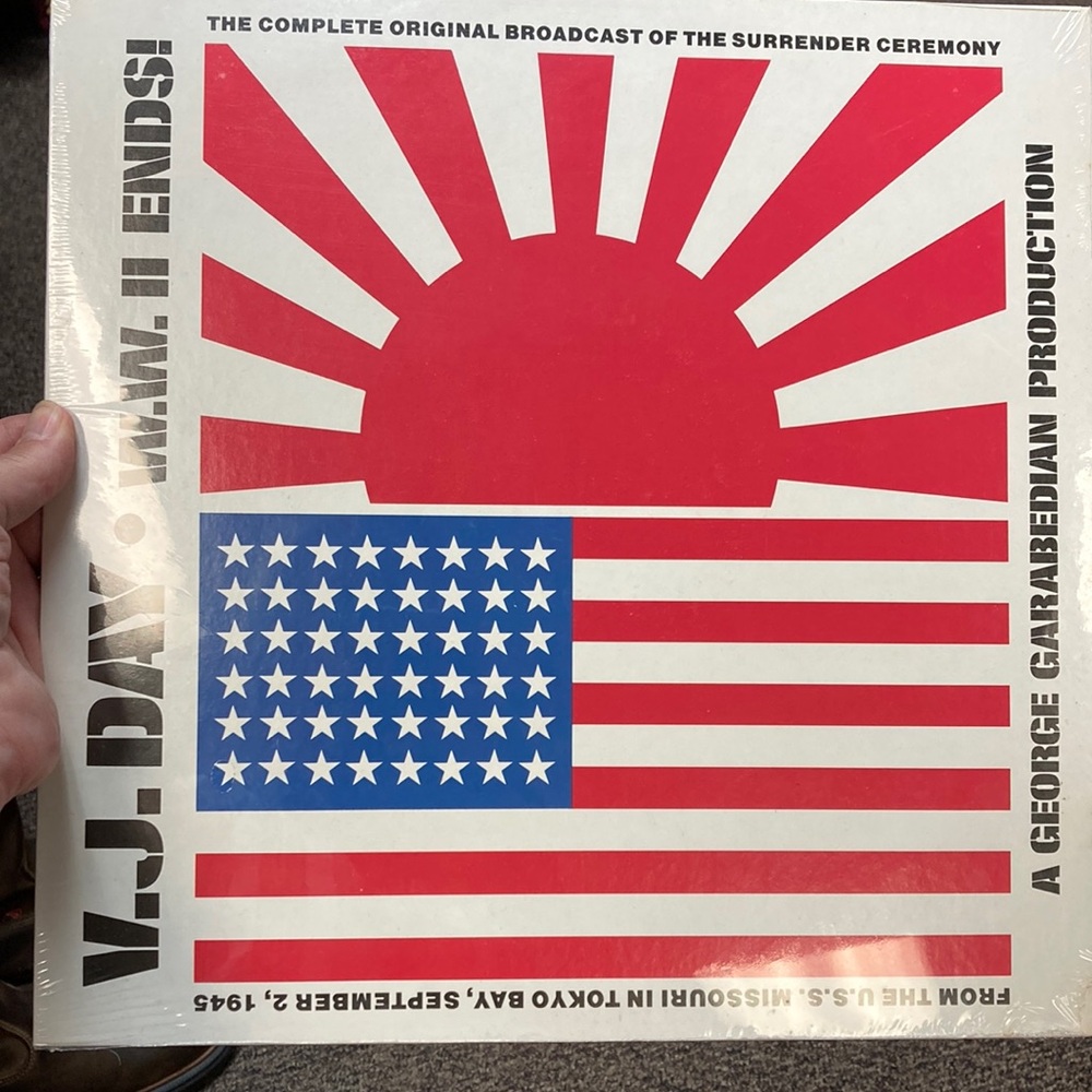 V-J Day Vinyl Record NEW SEALED 1976 WW2 Ends!